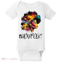 Blacknificent Afro Woman African American Melanin BLM Gift Baby Bodysuit thumb 0