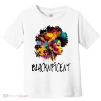Blacknificent Afro Woman African American Melanin BLM Gift Toddler T-Shirt thumb 0