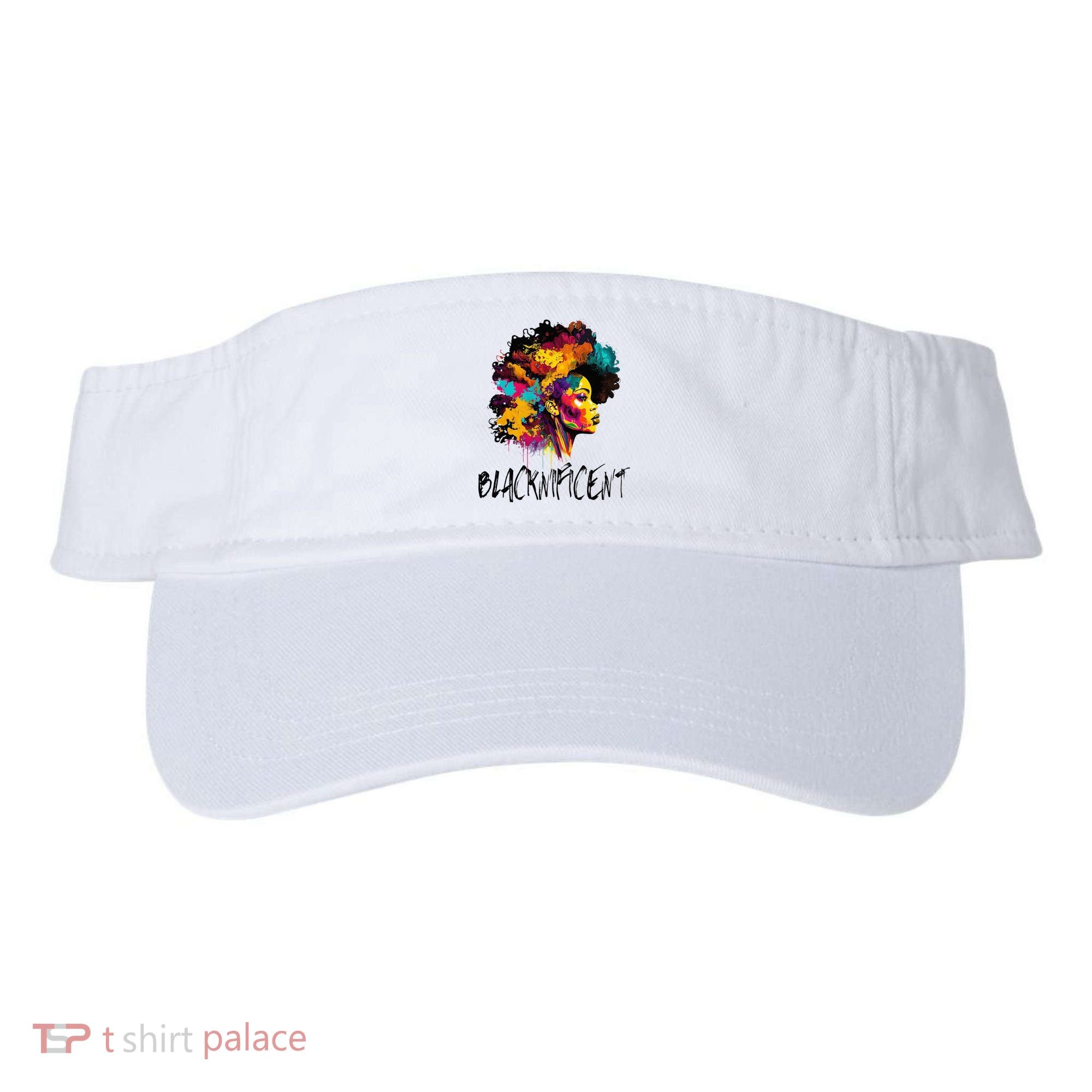 Blacknificent Afro Woman African American Melanin BLM Gift Visor