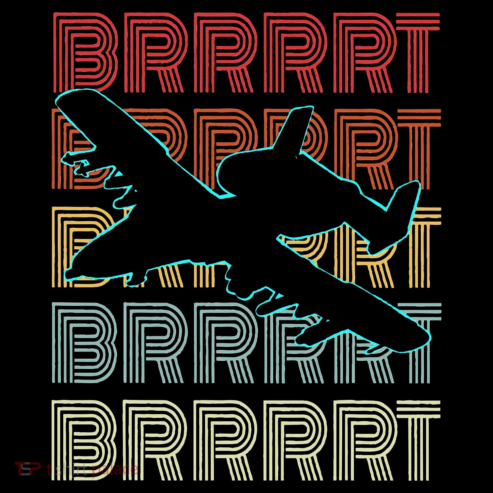 BRRRRT A-10 Warthog Vintage Retro Style T-Shirt