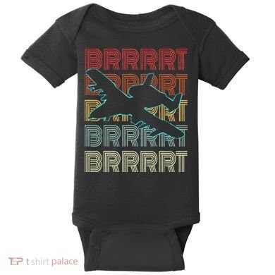 BRRRRT A-10 Warthog Vintage Retro Style Baby Bodysuit