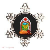 Bread And Wine Christian Stained Glass Catholic Ornament thumb 0