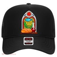 Bread And Wine Christian Stained Glass Catholic Hat thumb 0