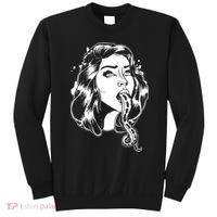 Black And White Tentacle Girl Octopus Sweatshirt thumb 0