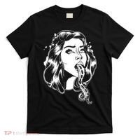 Black And White Tentacle Girl Octopus T-Shirt thumb 0