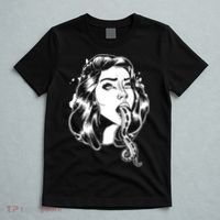 Black And White Tentacle Girl Octopus T-Shirt thumb 5