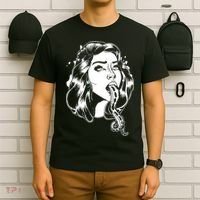 Black And White Tentacle Girl Octopus T-Shirt thumb 6