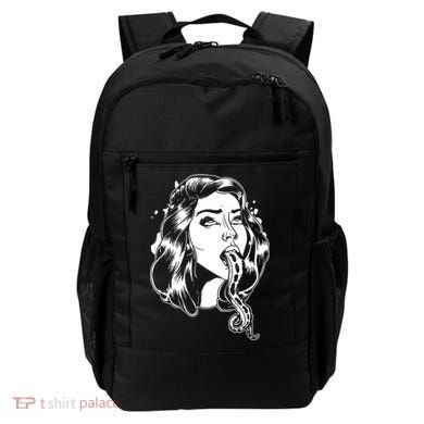 Black And White Tentacle Girl Octopus Backpack
