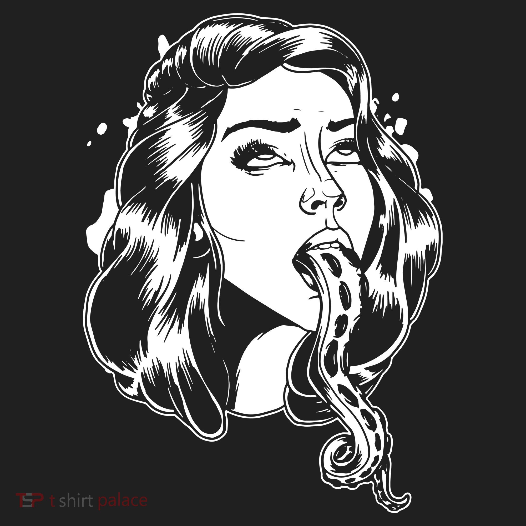 Black And White Tentacle Girl Octopus Beanie