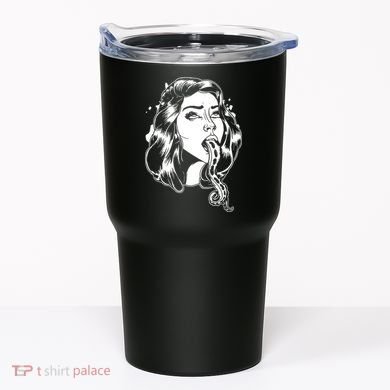 Black And White Tentacle Girl Octopus Tumbler