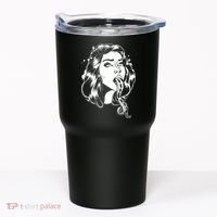 Black And White Tentacle Girl Octopus Tumbler thumb 0