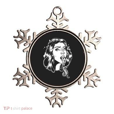 Black And White Tentacle Girl Octopus Ornament