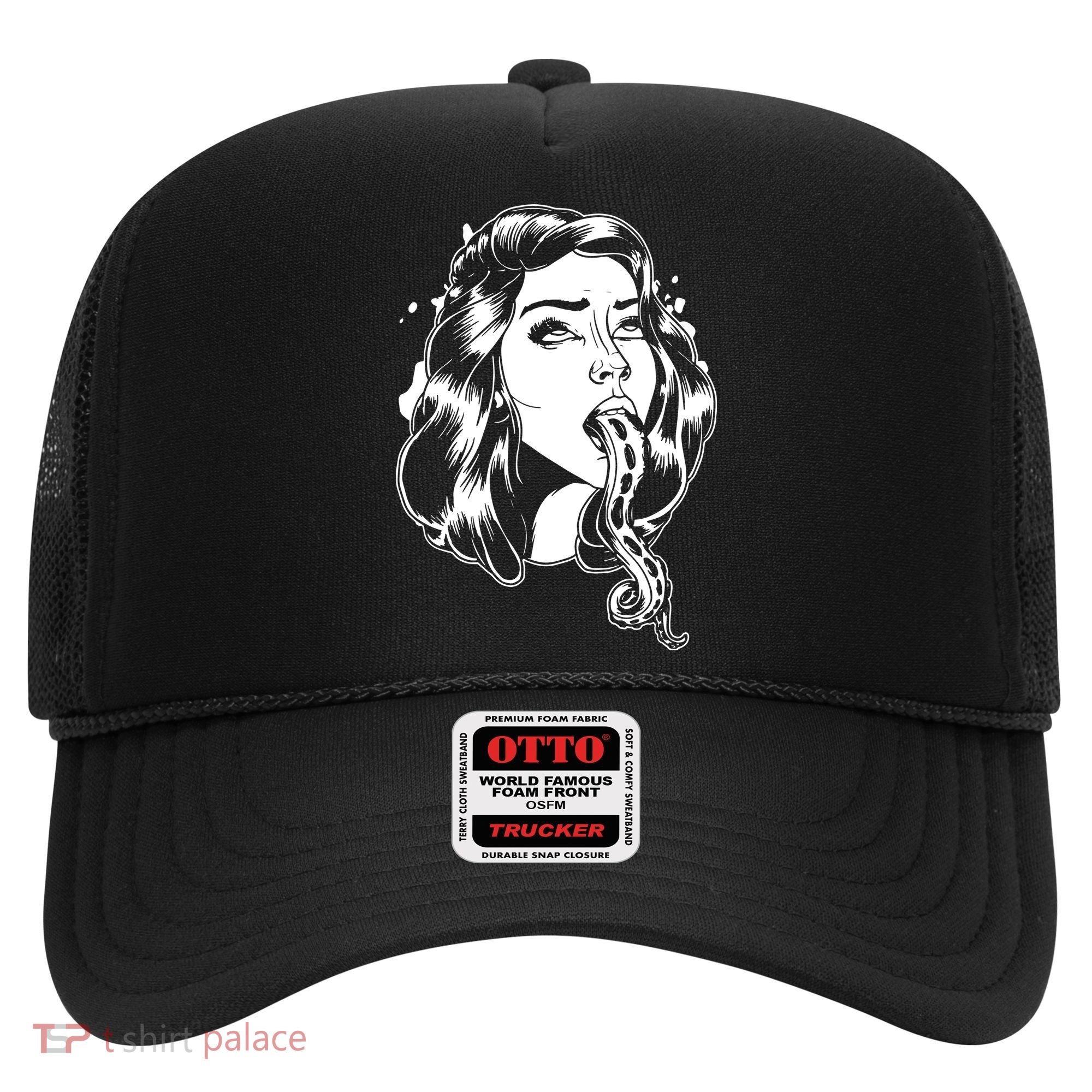 Black And White Tentacle Girl Octopus Hat