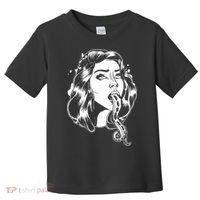 Black And White Tentacle Girl Octopus Toddler T-Shirt thumb 0