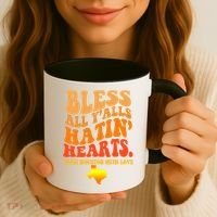 Bless All Yalls Hatin Hearts From Houston With Love Funny Coffee Mug thumb 3