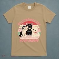 Billionaires Are Your Enemy Cat Vintage T-Shirt thumb 5