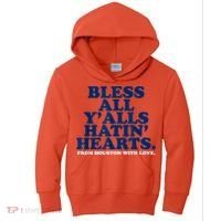 Bless All Y'alls Hatin' Hearts Classic Hate Us Houston Kids Hoodie thumb 0