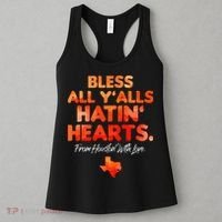 Bless All Y'alls Hatin' Hearts Houston With Love baseball Women's Tank Top thumb 3