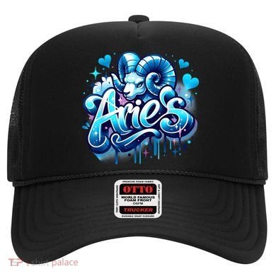 Blue Aries Zodiac Star Sign Hat
