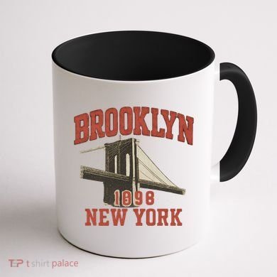 Brooklyn Bridge 1996 New York Coffee Mug back