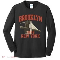 Brooklyn Bridge 1996 New York Kids Long Sleeve Shirt thumb 0