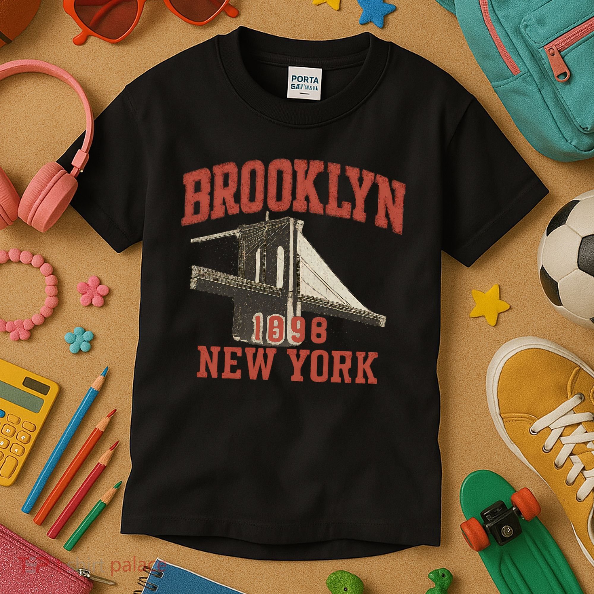 Brooklyn Bridge 1996 New York Kids T-Shirt