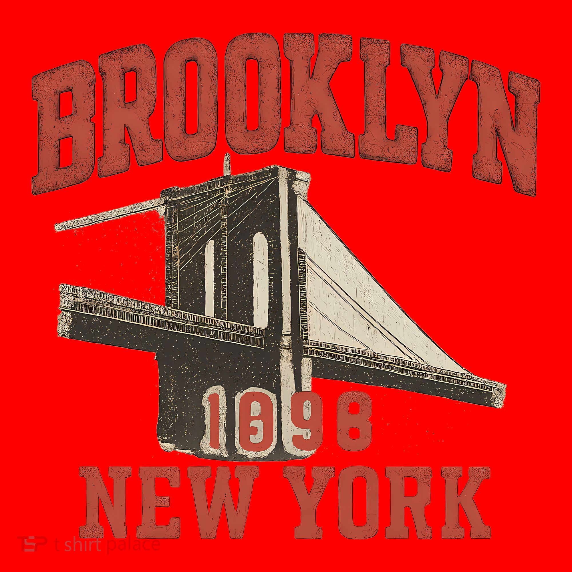 Brooklyn Bridge 1996 New York Santa Hat