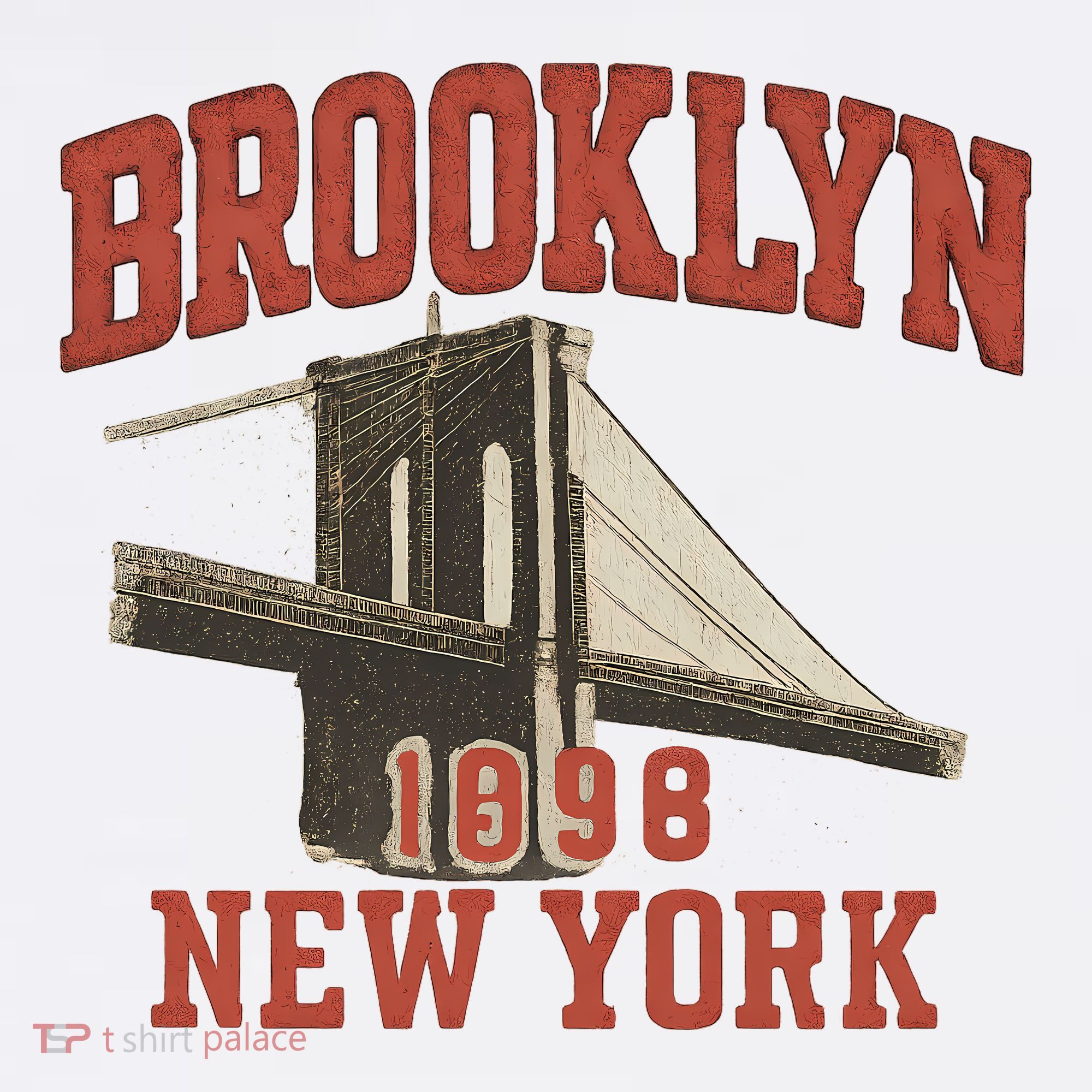 Brooklyn Bridge 1996 New York Garment-Dyed Sweatshirt