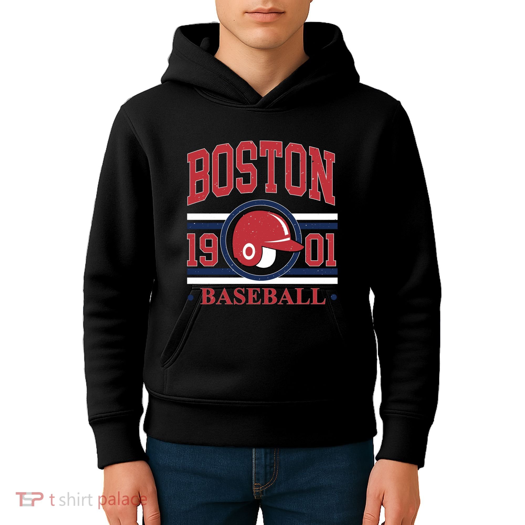 Boston Baseball 1901 Team Supporter Kids Hoodie