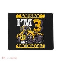 Birthday Boy 3 Construction 3rd Birthday Roller 3rd Birthday Mousepad thumb 0