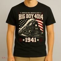 Big Boy 4014 Steam Locomotive American Legacy T-Shirt thumb 3