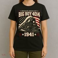 Big Boy 4014 Steam Locomotive American Legacy T-Shirt thumb 4