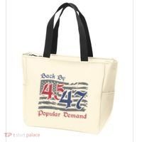 Back By 45 47 Popular Demand Funny America Flag Trump Won Tote Bag thumb 3