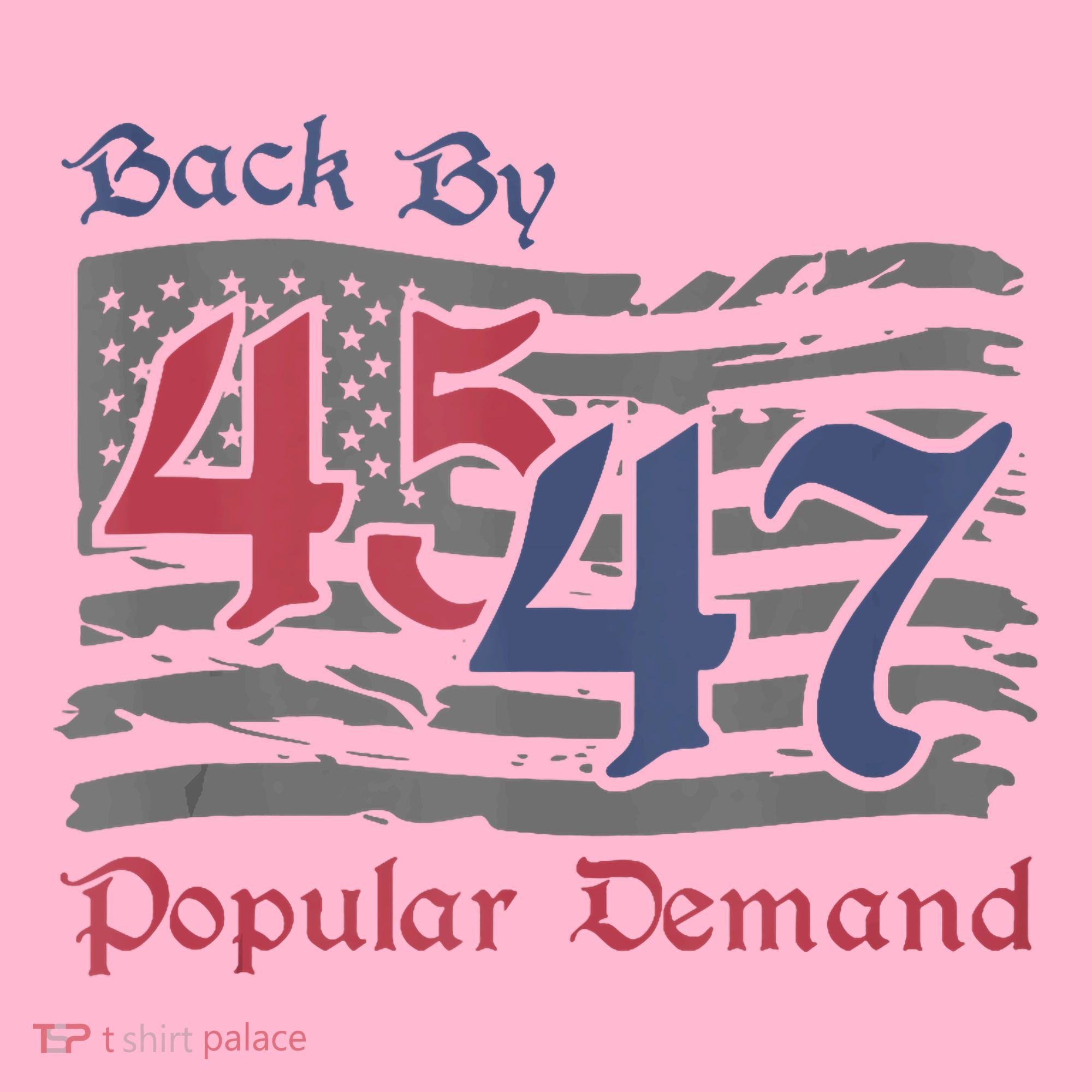 Back By 45 47 Popular Demand Funny America Flag Trump Won Coaster