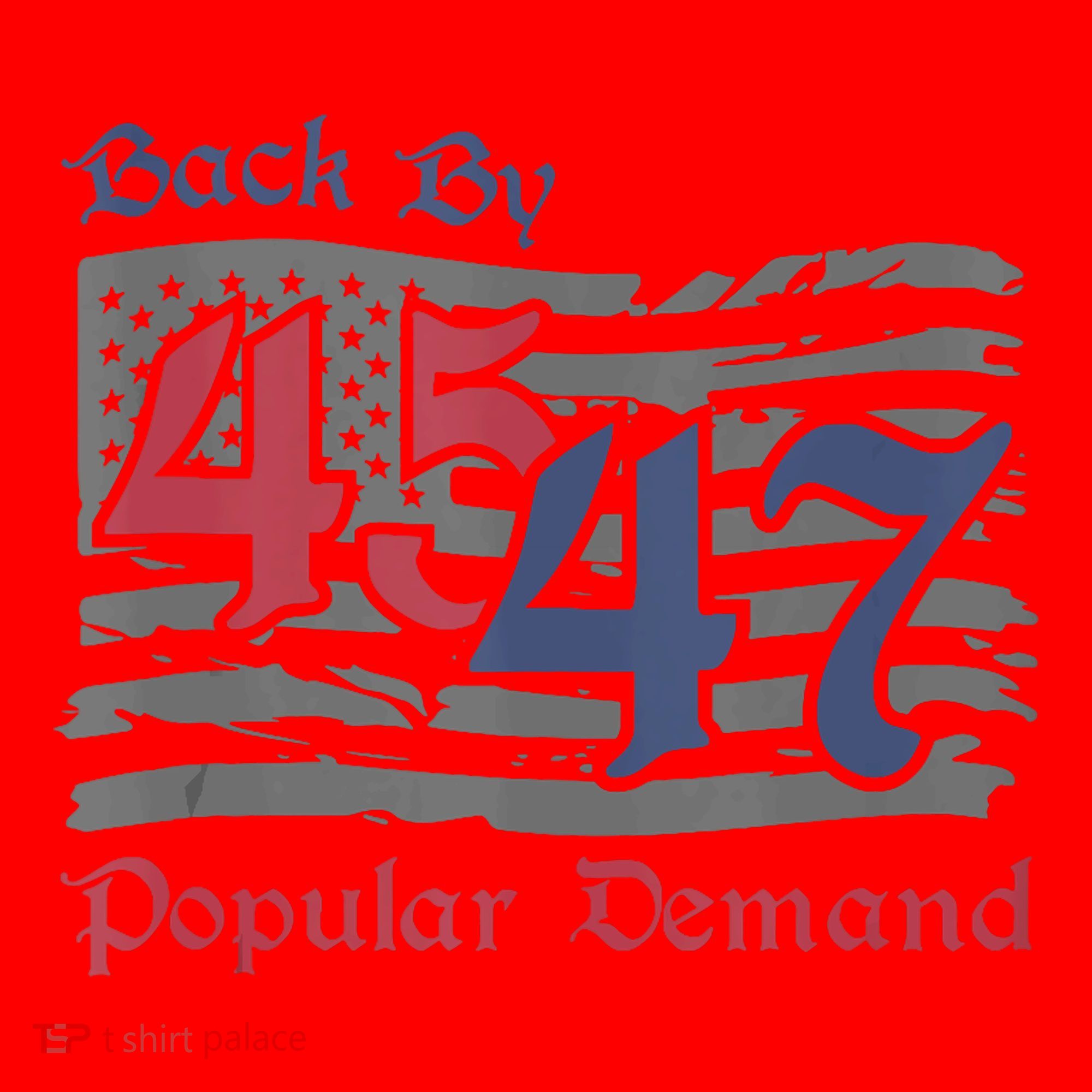 Back By 45 47 Popular Demand Funny America Flag Trump Won Santa Hat