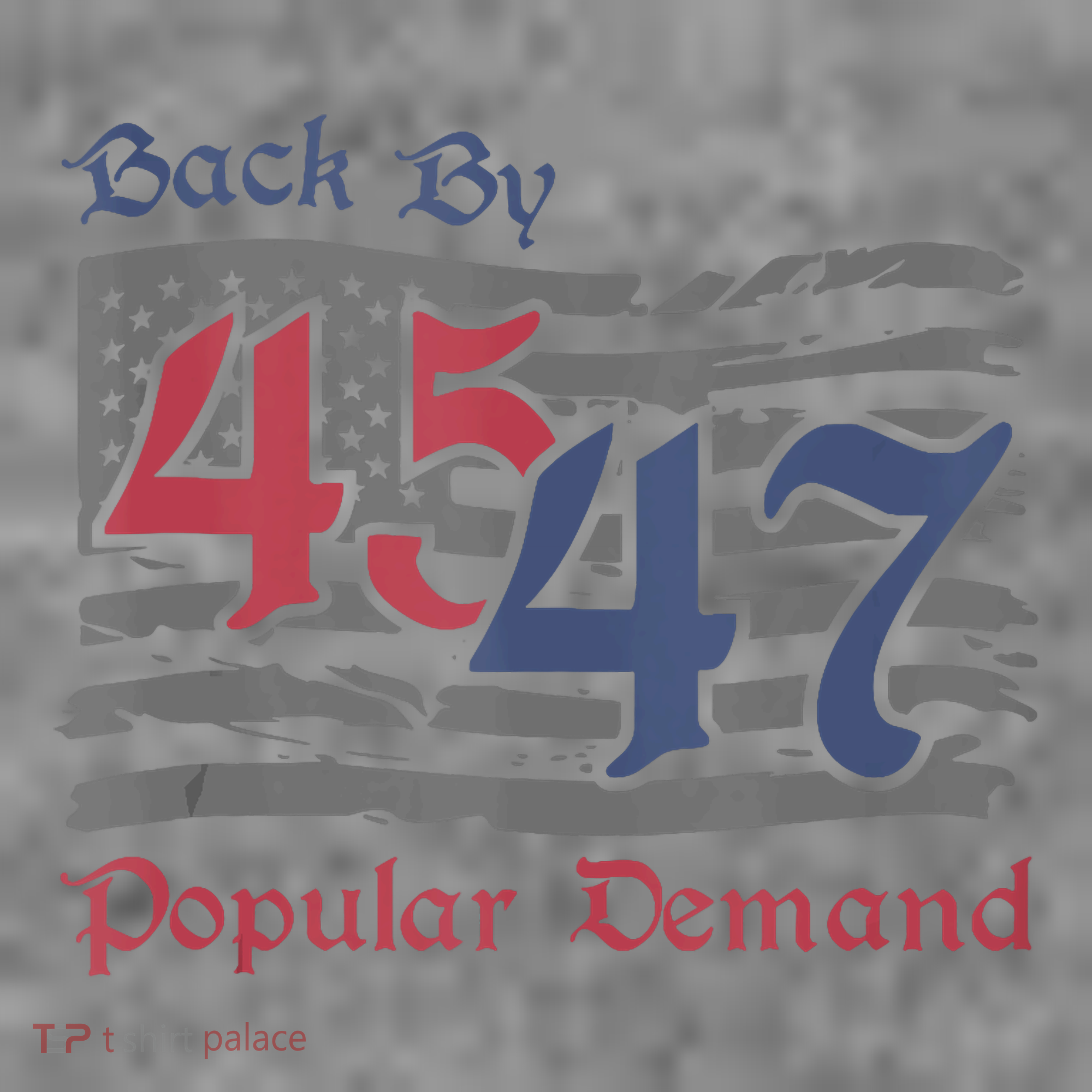 Back By 45 47 Popular Demand Funny America Flag Trump Won Toddler Hoodie