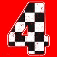 Birthday Boy 4 Four Race Car 4th Birthday Racing Car Flag Santa Hat thumb 1