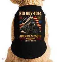 Big Boy 4014 America's 250th Commemorative Train Doggie Tank thumb 0