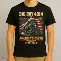 Big Boy 4014 America's 250th Commemorative Train T-Shirt thumb 3