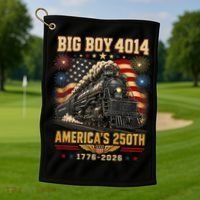 Big Boy 4014 America's 250th Commemorative Train Golf Towel thumb 1