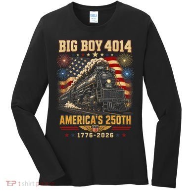 Big Boy 4014 America's 250th Commemorative Train Women's Long Sleeve Shirt