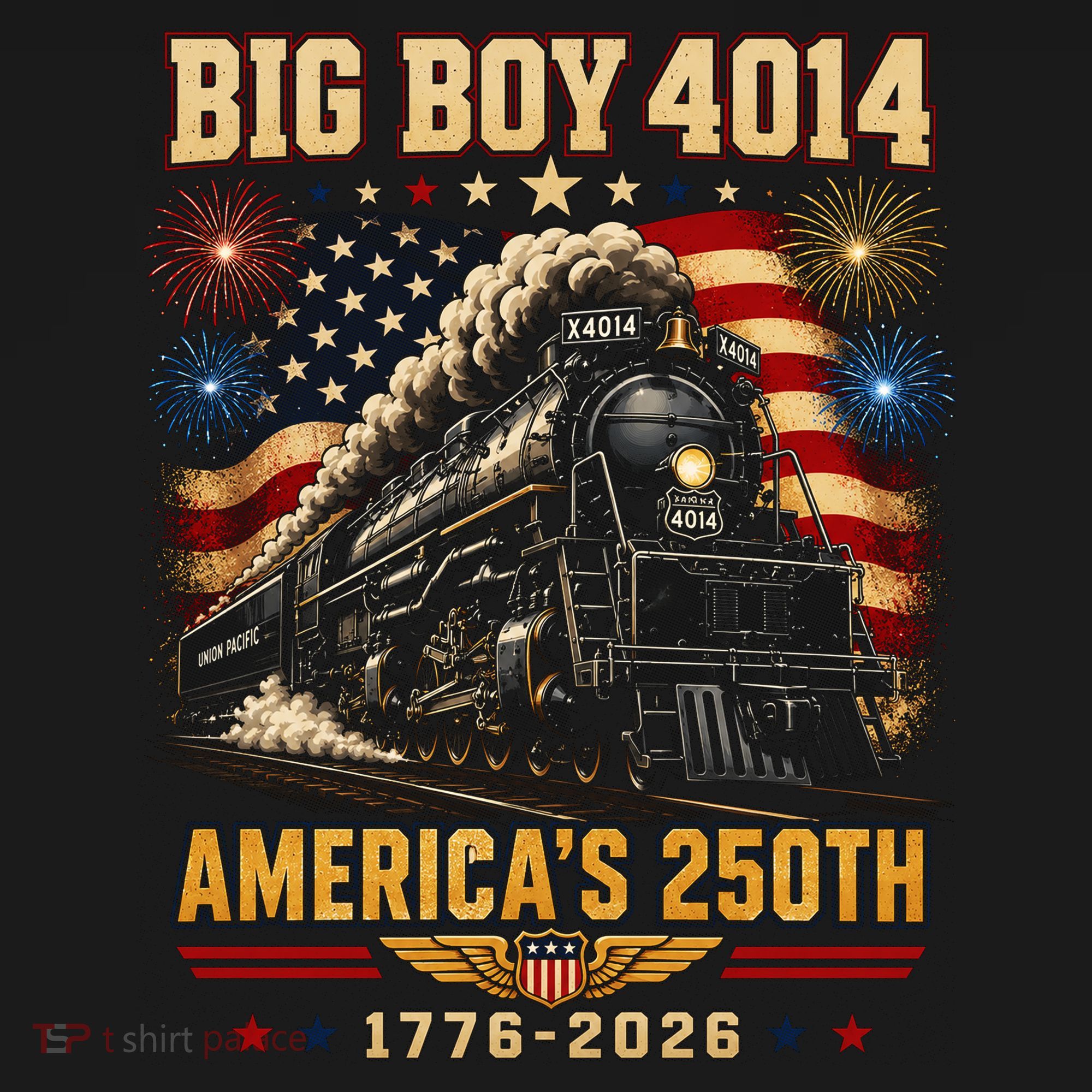 Big Boy 4014 America's 250th Commemorative Train Women's T-Shirt