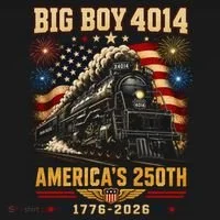 Big Boy 4014 America's 250th Commemorative Train Women's T-Shirt thumb 6
