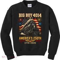 Big Boy 4014 America's 250th Commemorative Train Kids Sweatshirt thumb 0