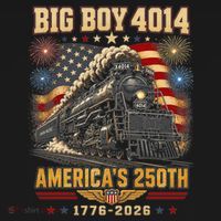 Big Boy 4014 America's 250th Commemorative Train Kids Sweatshirt thumb 2
