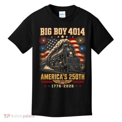 Big Boy 4014 America's 250th Commemorative Train Kids T-Shirt