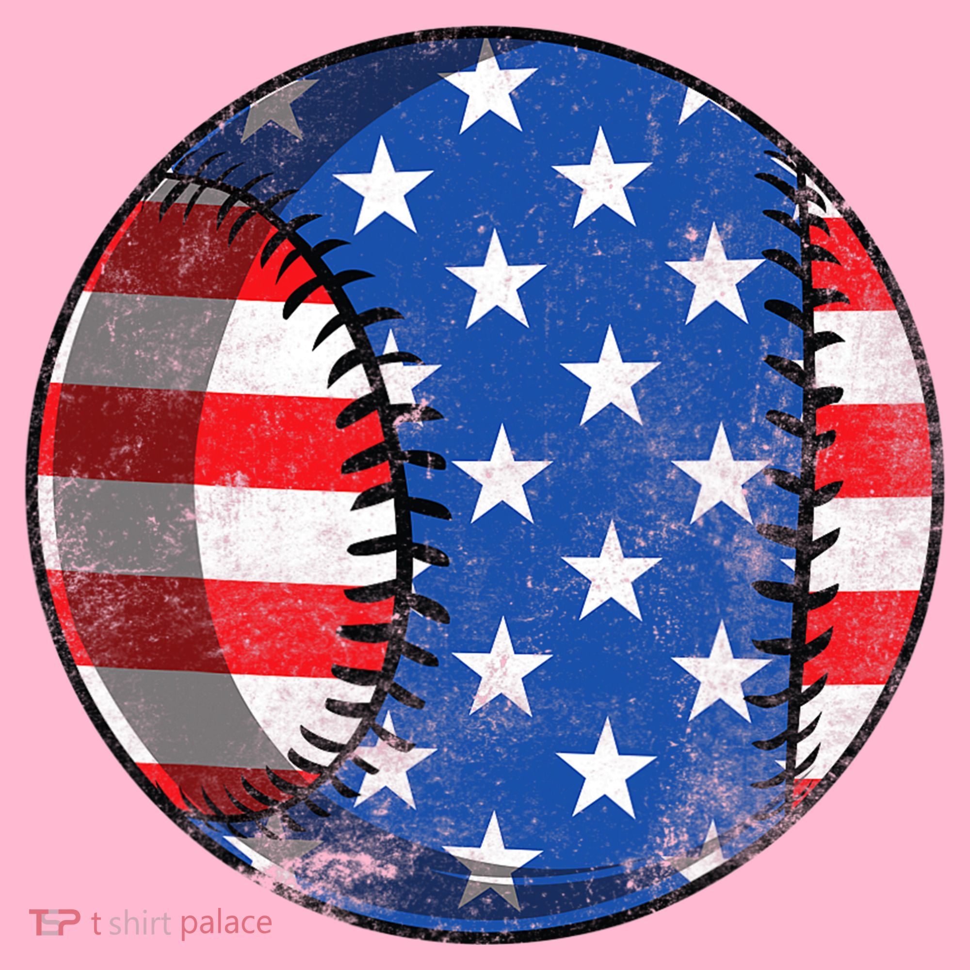 Baseball Ball 4th Of July Boys American Flag Coaster