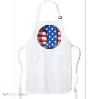 Baseball Ball 4th Of July Boys American Flag Apron thumb 0