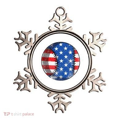 Baseball Ball 4th Of July Boys American Flag Ornament