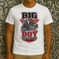 Big Boy 4000 Class Steam Locomotive American Train T-Shirt thumb 3